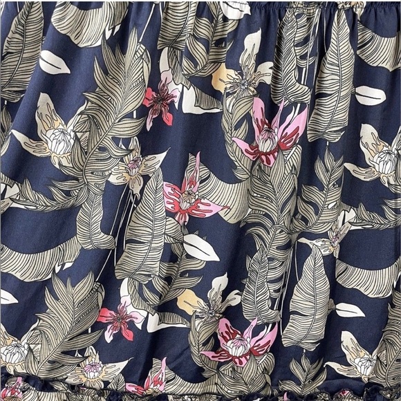 America & Beyond Tropical "Maui Nights Tiered Maxi Dress - Picture 4 of 10